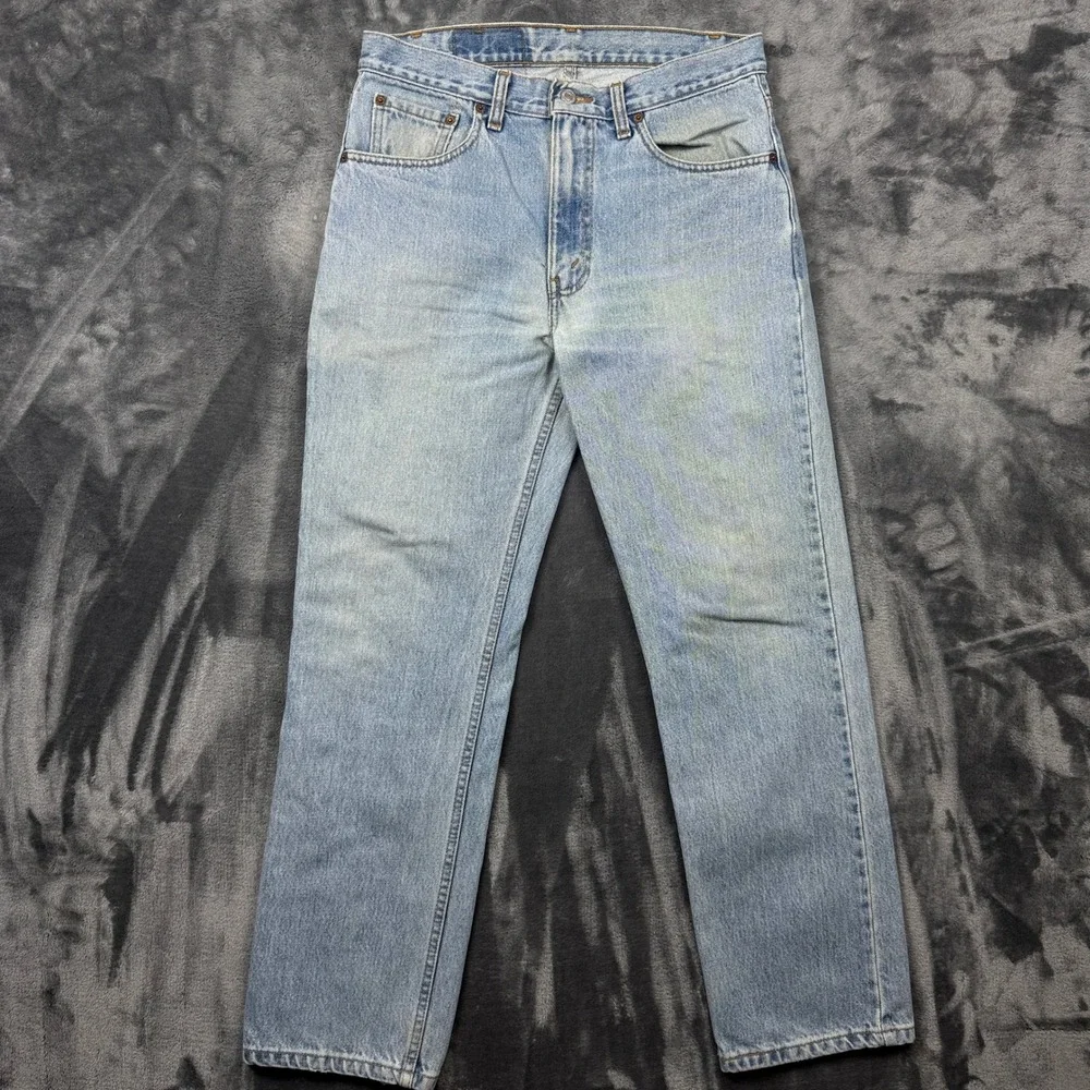 Levi's 515 Slim Straight Leg Jeans 33x30 Light Wash Blue Denim Cotton Canada